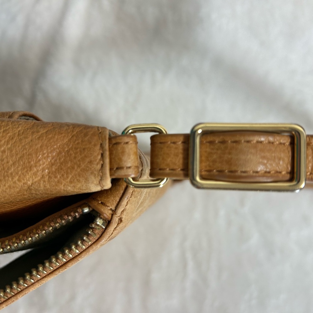 Margot Classic Soft Brown Leather Boho Crossbody Bag & Adjustable Shoulder Strap - Picture 12 of 13